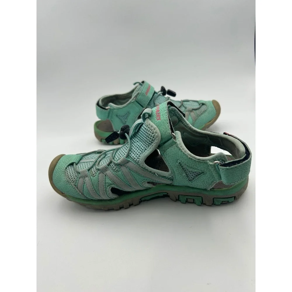 Dream Pairs Kids Mint Green Sport Sandals Closed Toe Hiking Water Shoes Size 6